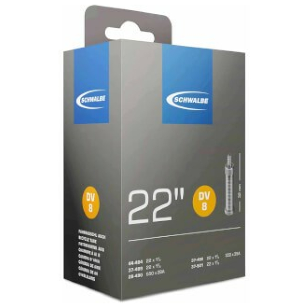 Schwalbe BIB 22X13/8-11/2 SC DV (32) DV8 Zwart - Afbeelding 3