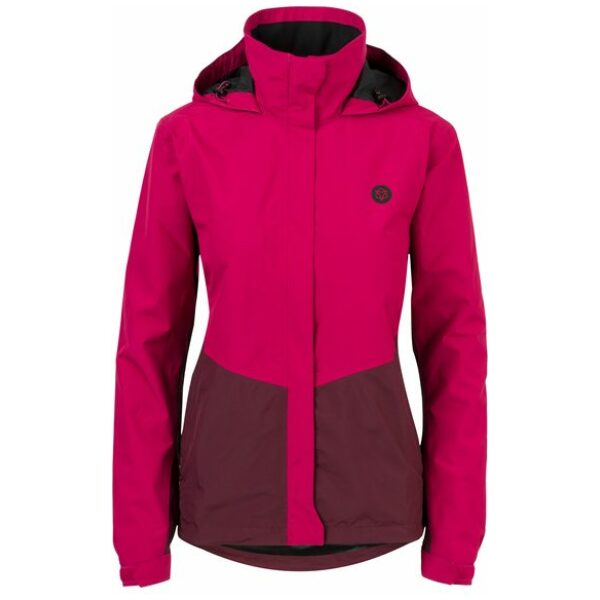 Agu dames regenjas section pink/wine red Roze