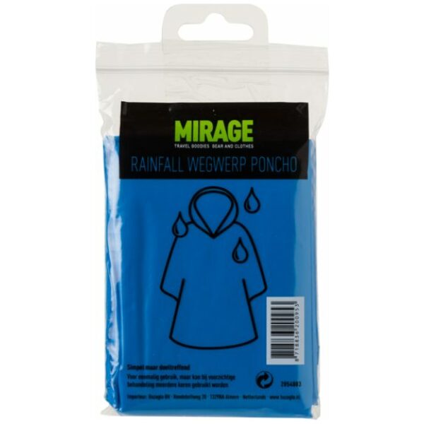 Mirage Poncho plastic bl Blauw - Afbeelding 3