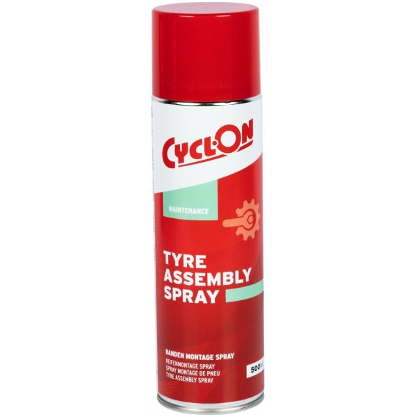 Cyclon OLIE TYRE ASSEMBLY SPRAY 500ML Red