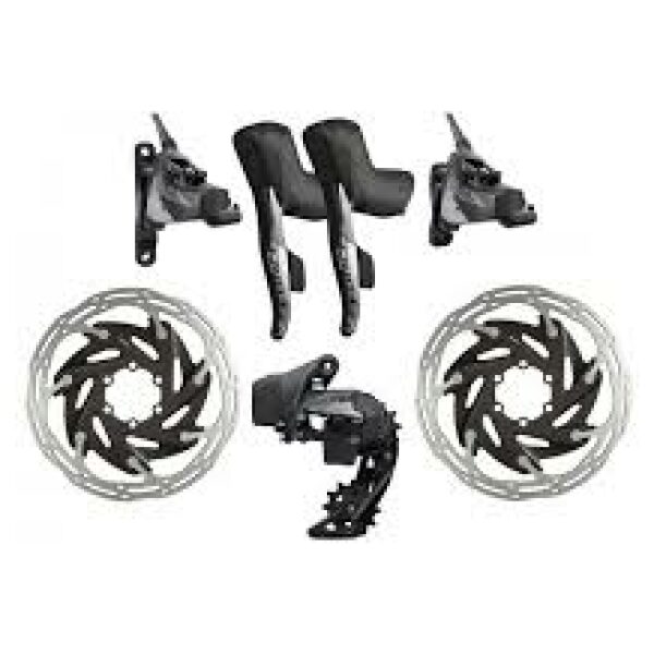 Sram Force Etap AXS 2 x 12 groepset,6 bolt remschijven (Gebruikt)