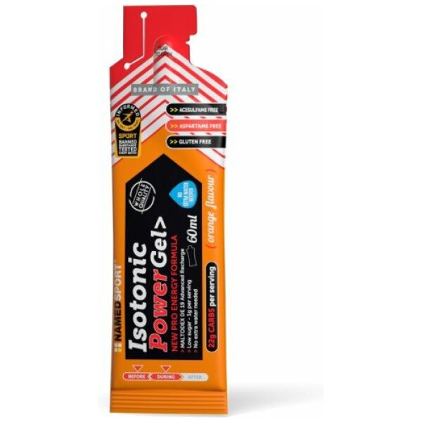 Named SPORT ISOTONIC POWER GEL - 60ML - SINAASAPPEL (24 STUKS) (SPORTVOEDING ENERGY GEL)