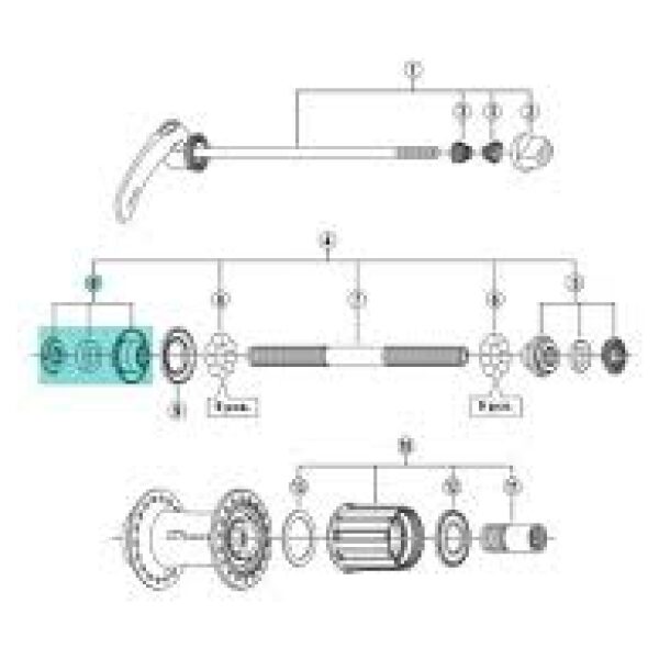 Shimano Conus & Sluitmoer Unit Links