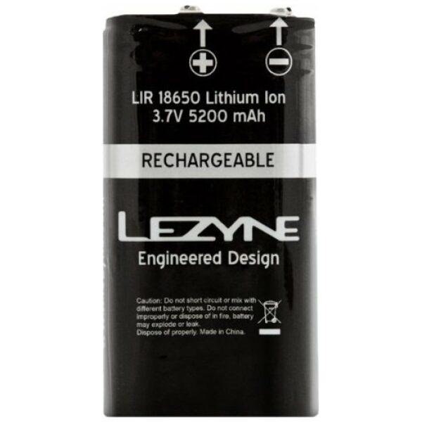 Lezyne LIR 2 CELL BATT MEGA DRIVE BLK/SILVER