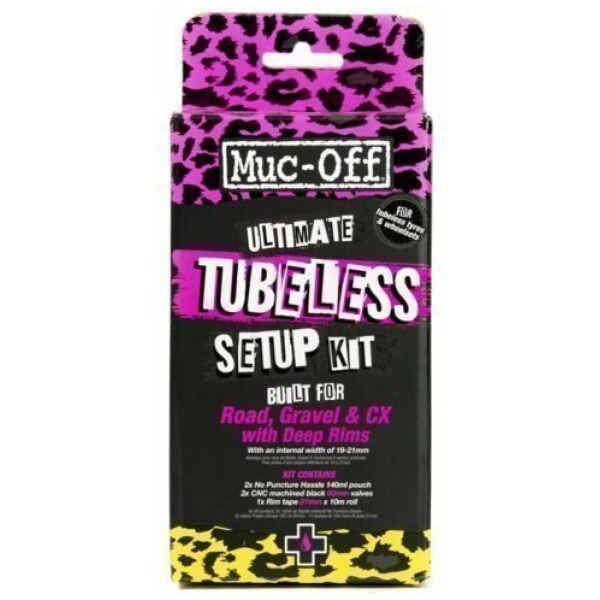 Muc Off Muc-off ultimate tubeless kit road/gravel/xc 60mm Zwart