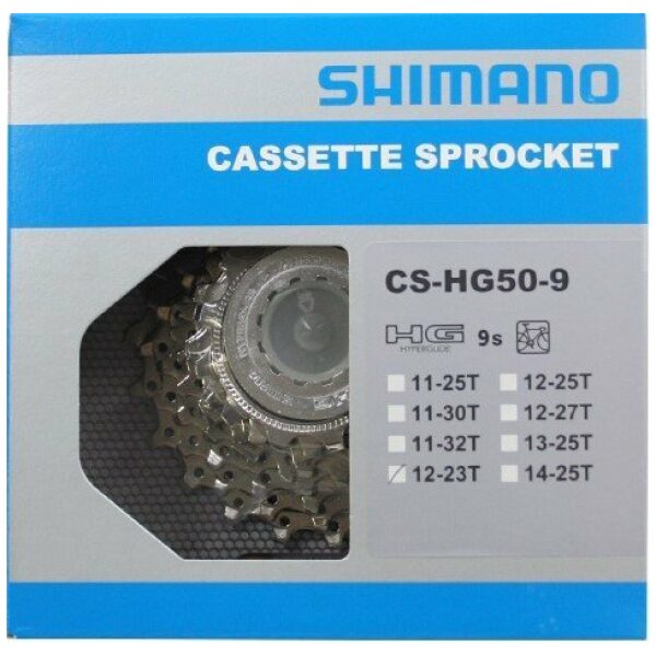 Shimano CASSETTE SH 9V TIAGRA HG50 12-25 Zilver - Afbeelding 2