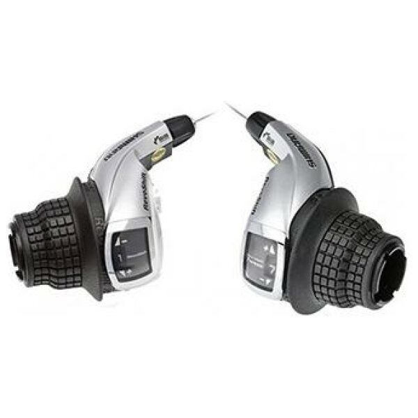 Shimano GRIP SHIFT SET SH TOURNEY RS47 7V Zilver/Zwart