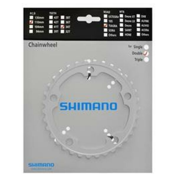 Shimano Kettingblad 34T Tiagra SILVER - Afbeelding 2