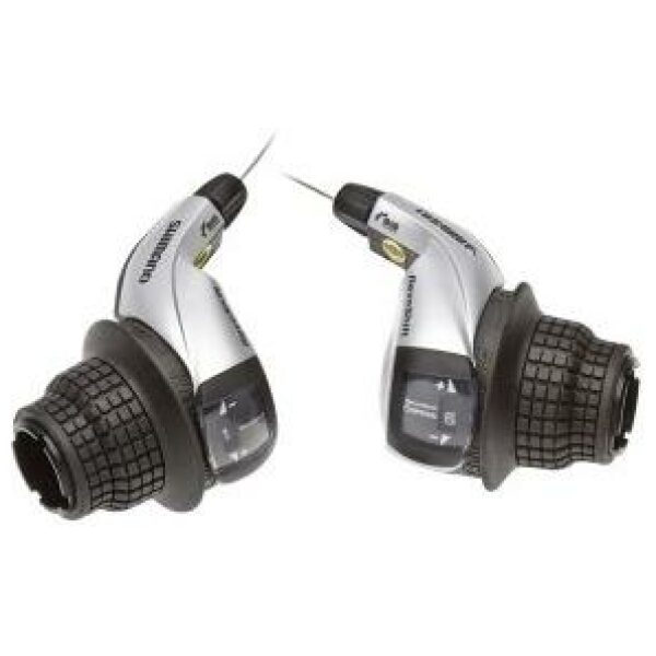 Shimano GRIP SHIFT SET SH TOURNEY RS45 6V Zilver/Zwart