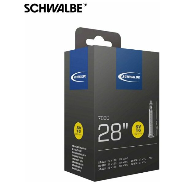 Schwalbe BIB 28X11/8-11/4-120 SC SV (60) SV16 Zwart