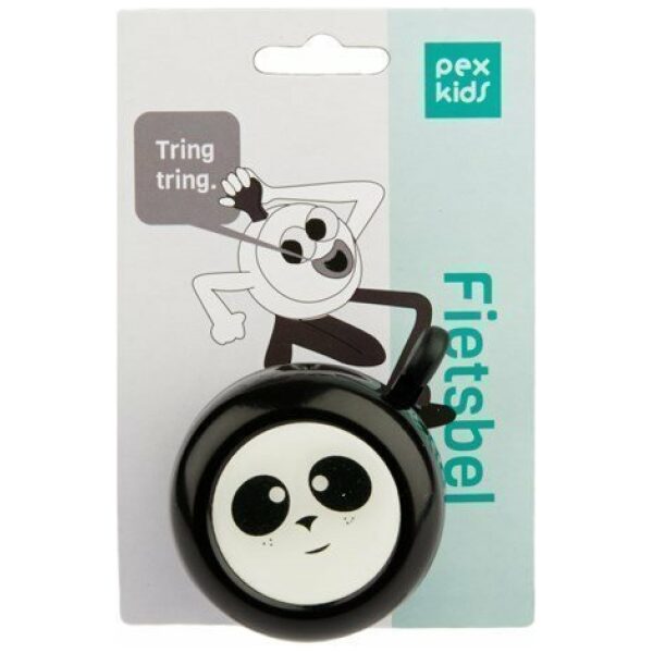 Pexkids fietsbel Panda Zwart - Afbeelding 2