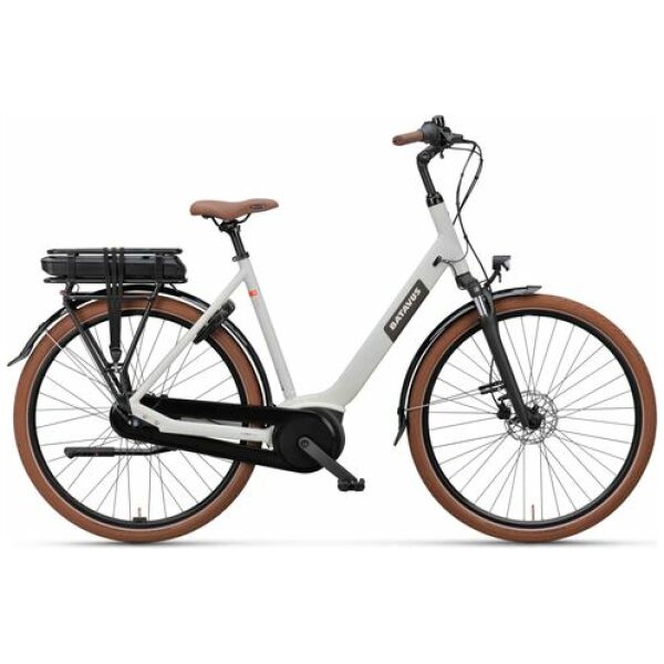 Batavus Altura E-Go N7 - 400Wg Lichtgrijs Mat Dames