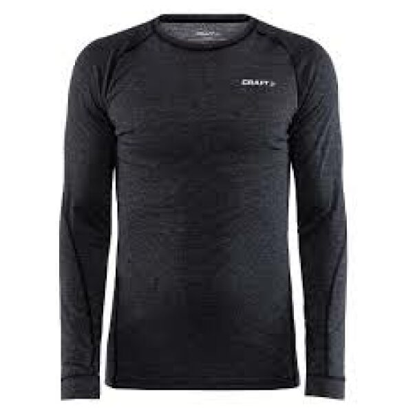 Craft CORE WOOL MERINO LS TEE M BLACK MELANG BLACK MELANGE