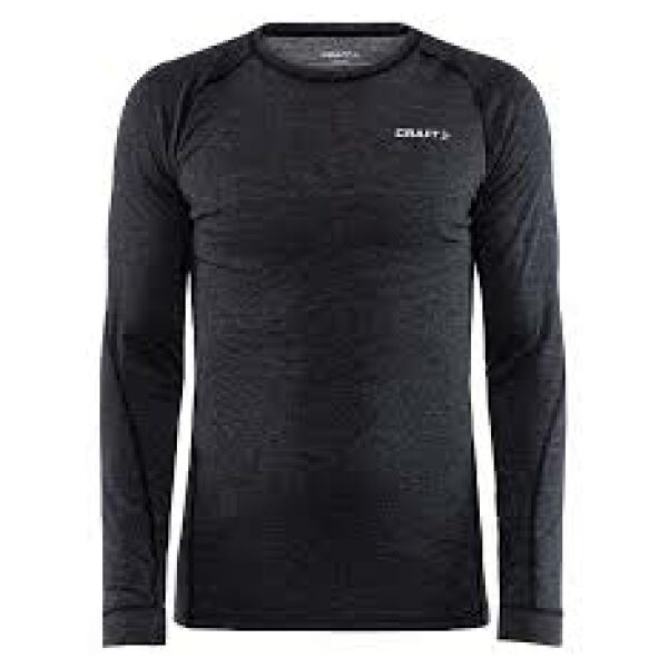 Craft CORE WOOL MERINO LS TEE M BLACK MELANG BLACK MELANGE - Afbeelding 3