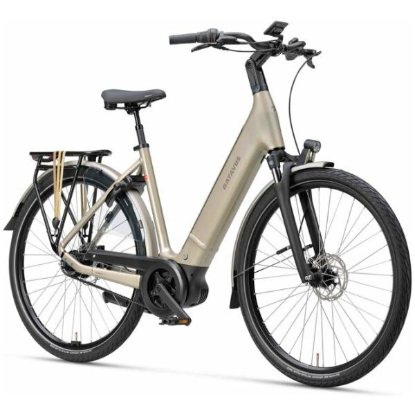 Batavus Finez E-Go Power Exclusiv - 500Wh Champagne Goud Glans Dames - Afbeelding 10